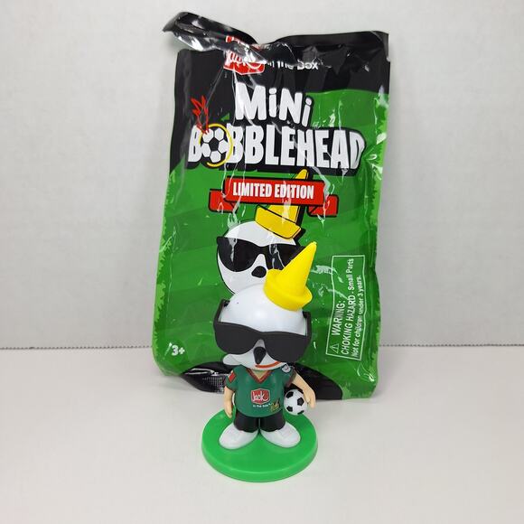 Jack In The Box Other - Jack In The Box Mini Soccer World Cup Bobblehead Mexico Jack Green Soccer Jersey